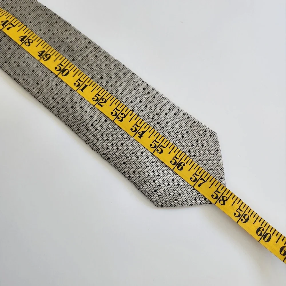 Vito Rofolo Italy Men's Silk Tie Geometric‎ Chevron 58